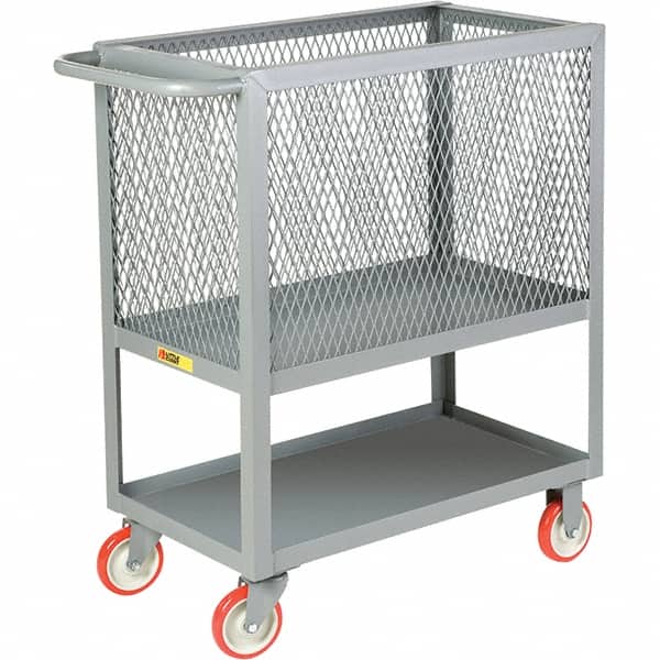 Little Giant - 1,200 Lb Capacity, 1 Shelf, Platform Truck - 48" Long x 24" Wide x 40" High - Benchmark Tooling