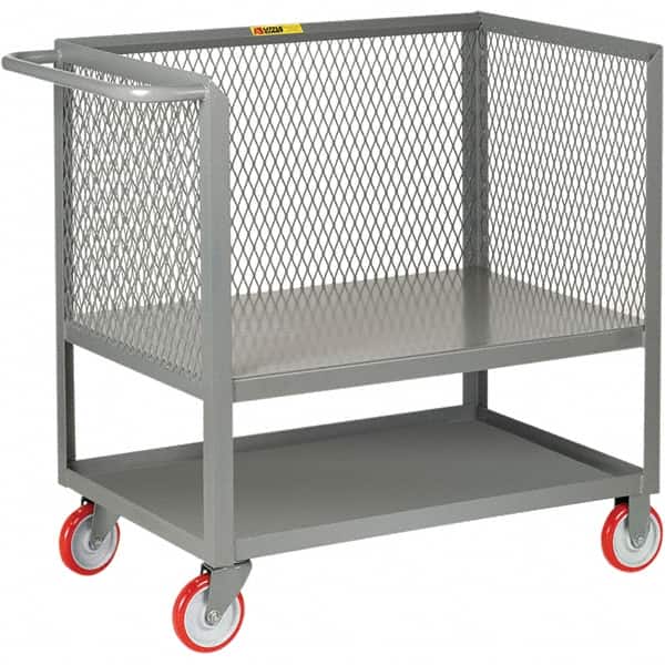 Little Giant - 1,200 Lb Capacity, 1 Shelf, Platform Truck - 36" Long x 24" Wide x 40" High - Benchmark Tooling