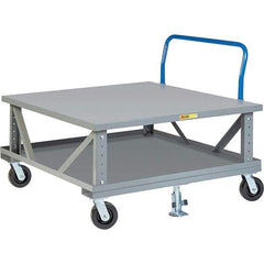 Little Giant - 3,600 Lb Capacity Steel Adjustable Pallet Stand - 48" High - Benchmark Tooling