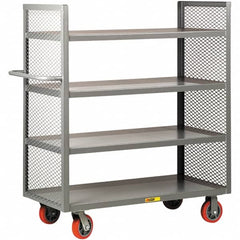 Little Giant - 3,600 Lb Capacity, 4 Shelf, Shelf Truck - 60" Long x 30" Wide x 57" High - Benchmark Tooling
