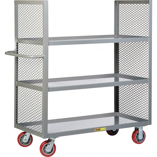 Little Giant - 3,600 Lb Capacity, 3 Shelf, Shelf Truck - 48" Long x 30" Wide x 57" High - Benchmark Tooling