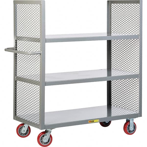 Little Giant - 3,600 Lb Capacity, 3 Shelf, Shelf Truck - 60" Long x 30" Wide x 57" High - Benchmark Tooling