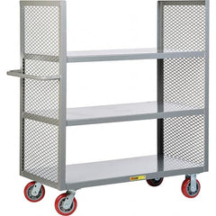 Little Giant - 3,600 Lb Capacity, 3 Shelf, Shelf Truck - 60" Long x 30" Wide x 57" High - Benchmark Tooling