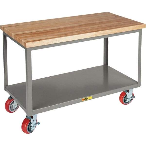 Little Giant - Mobile Work Benches Type: Butcher Block Top Length: 30 (Inch) - Benchmark Tooling