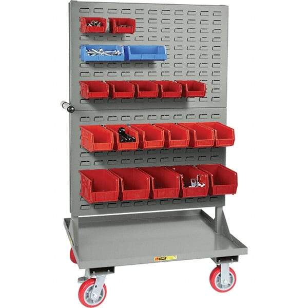 Little Giant - 30" Wide x 36" Long x 64" High Cart - Steel, Polyurethane Casters - Benchmark Tooling