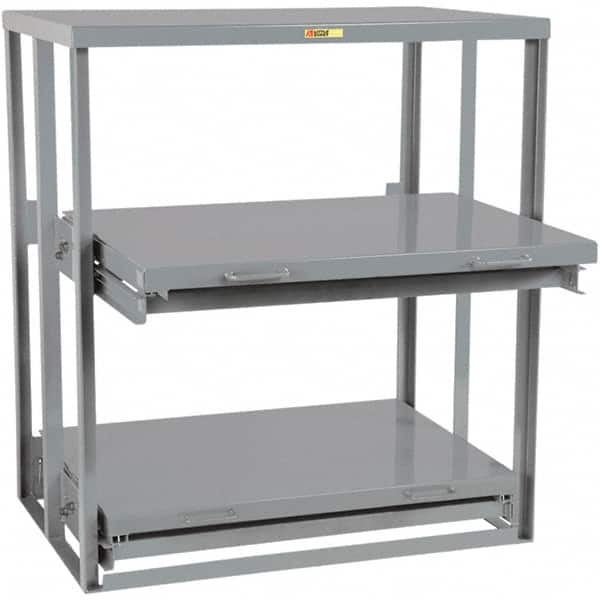 Little Giant - 2,000 Lb Capacity, 1 Shelf, Shelving - 36" Long x 53" Wide x 60" High - Benchmark Tooling