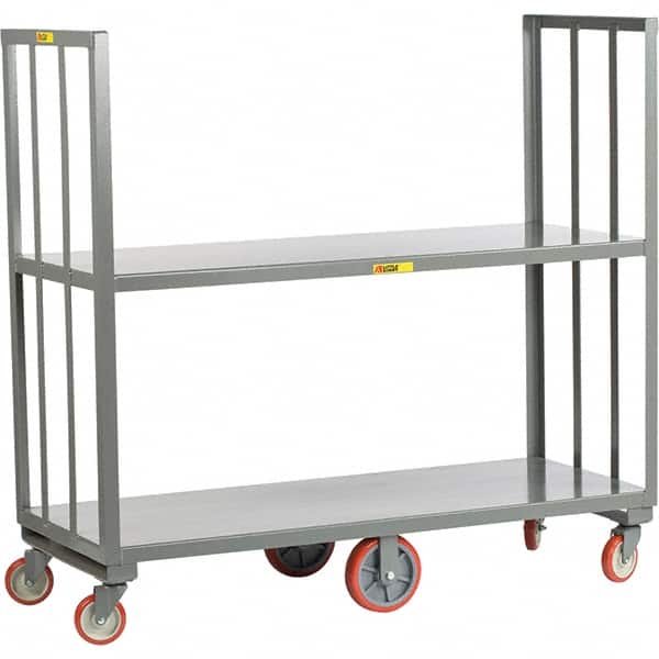 Little Giant - 2,000 Lb Capacity, 2 Shelf, Shelf Truck - 60" Long x 16" Wide x 13" High - Benchmark Tooling