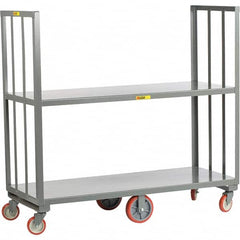 Little Giant - 2,000 Lb Capacity, 2 Shelf, Shelf Truck - 60" Long x 24" Wide x 13" High - Benchmark Tooling
