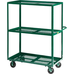 Little Giant - 4,000 Lb Capacity Steel Platform Truck - Steel Deck, 24" OAW, 48" Platform Length - Benchmark Tooling