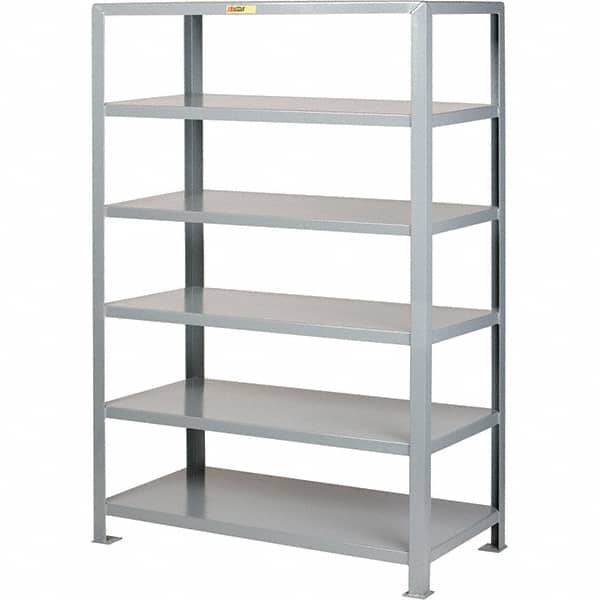 Little Giant - 6 Shelf Steel Shelving - 24" Wide x 72" High x 48" Deep, Gray - Benchmark Tooling