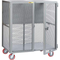 Little Giant - 2,000 Lb Capacity, 1 Shelf, Security Cart - 27" Long x 61" Wide x 57" High - Benchmark Tooling