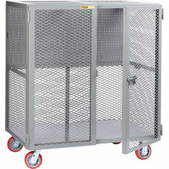 Little Giant - 2,000 Lb Capacity, 1 Shelf, Security Cart - 27" Long x 49" Wide x 57" High - Benchmark Tooling