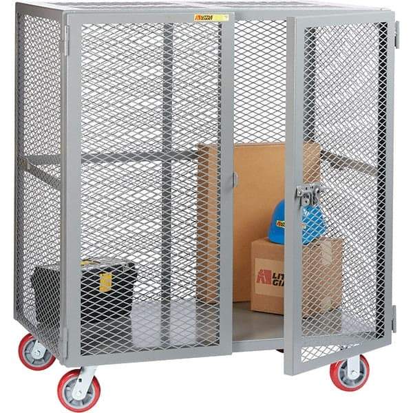 Little Giant - 1 Shelf Mobile Storage Cabinet - Steel, 49" Wide x 33" Deep x 57" High - Benchmark Tooling