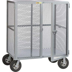 Little Giant - 1,500 Lb Capacity, Security Cart - 33" Long x 49" Wide x 61" High - Benchmark Tooling