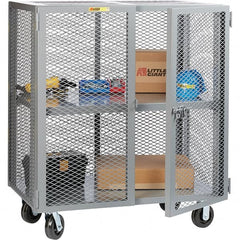 Little Giant - 1 Shelf Mobile Storage Cabinet - Steel, 61" Wide x 33" Deep x 57" High - Benchmark Tooling