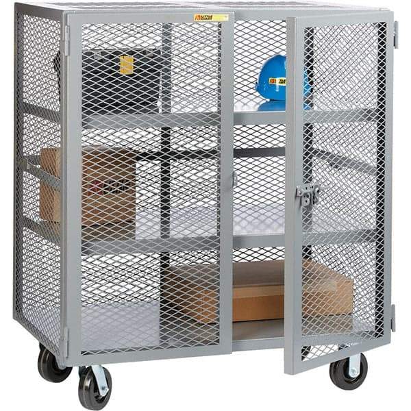 Little Giant - 2 Shelf Mobile Storage Cabinet - Steel, 73" Wide x 33" Deep x 57" High - Benchmark Tooling