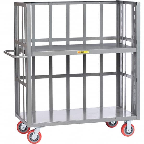 Little Giant - 3,600 Lb Capacity, 1 Shelf, Shelf Truck - 48" Long x 30" Wide x 57" High - Benchmark Tooling