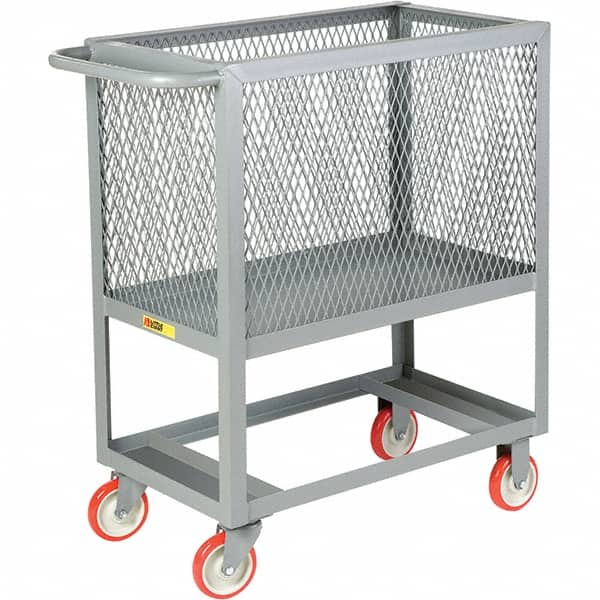Little Giant - 1,200 Lb Capacity, 1 Shelf, Platform Truck - 37" Long x 18" Wide x 40" High - Benchmark Tooling