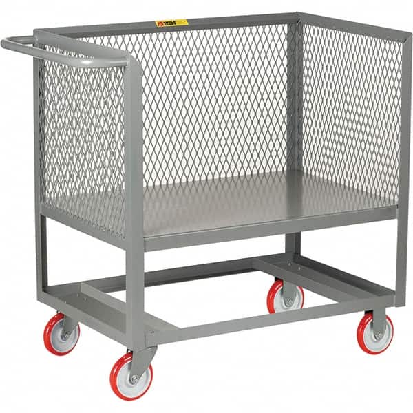 Little Giant - 1,200 Lb Capacity, 1 Shelf, Platform Truck - 53" Long x 24" Wide x 40" High - Benchmark Tooling