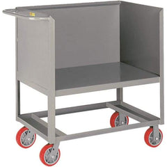 Little Giant - 2,000 Lb Capacity, 1 Shelf, Platform Truck - 41" Long x 24" Wide x 40" High - Benchmark Tooling