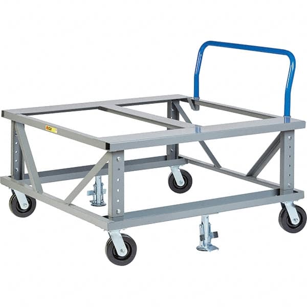 Little Giant - 3,600 Lb Capacity Steel Adjustable Pallet Stand - 48" High - Benchmark Tooling