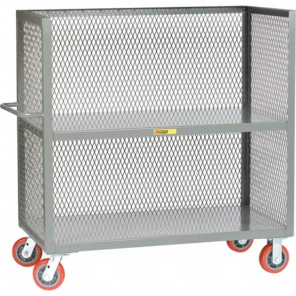 Little Giant - 3,600 Lb Capacity, 2 Shelf, 3-Sided Truck - 60" Long x 24" Wide x 57" High - Benchmark Tooling