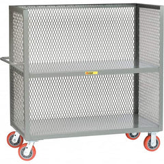 Little Giant - 3,600 Lb Capacity, 2 Shelf, 3-Sided Truck - 48" Long x 24" Wide x 57" High - Benchmark Tooling