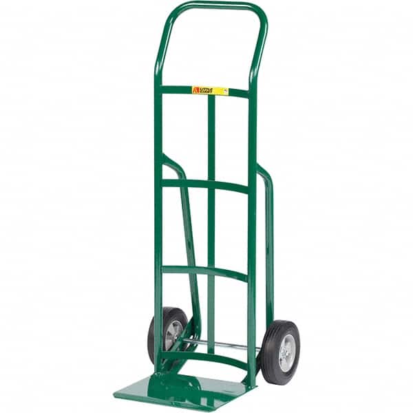 Little Giant - 800 Lb Capacity 47" OAH Hand Truck - Continuous Handle, Steel, Rubber Wheels - Benchmark Tooling