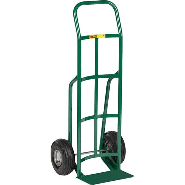 Little Giant - 800 Lb Capacity 47" OAH Hand Truck - Continuous Handle, Steel, Pneumatic Wheels - Benchmark Tooling