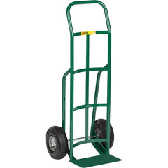 Little Giant - 800 Lb Capacity 47" OAH Hand Truck - Continuous Handle, Steel, Pneumatic Wheels - Benchmark Tooling