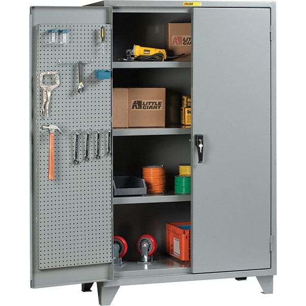 Little Giant - 3 Shelf Storage Cabinet - Steel, 60" Wide x 26" Deep x 78" High - Benchmark Tooling