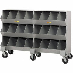 Little Giant - Bin Shelving Type: Bin Storage Cabinet Overall Height (Inch): 45-1/2 - Benchmark Tooling