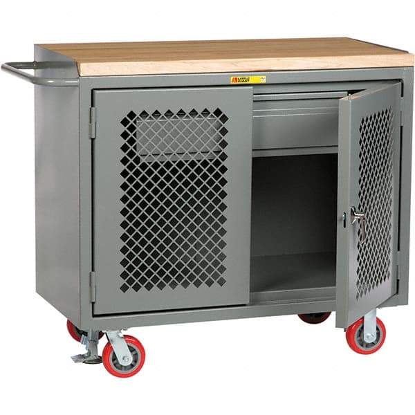 Little Giant - 3,600 Lb Capacity, 1 Drawer Mobile Cabinet - 48" Wide x 43" High - Benchmark Tooling