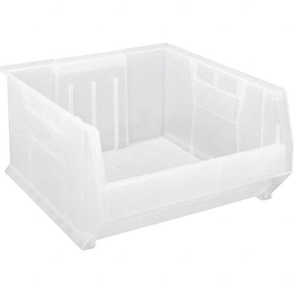 Quantum Storage - 225 Lb Load Capacity Clear Polypropylene Tote Container - Stacking, 12" Long x 22-1/2" Wide x 23.9" High - Benchmark Tooling