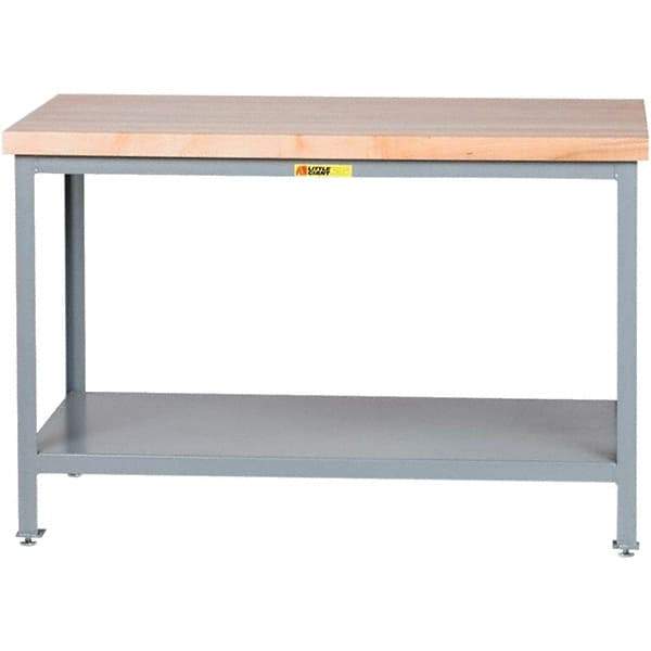 Little Giant - 24 Wide x 24" Deep x 35" High, Steel Butcher Block Top - Adjustable Height Legs - Benchmark Tooling