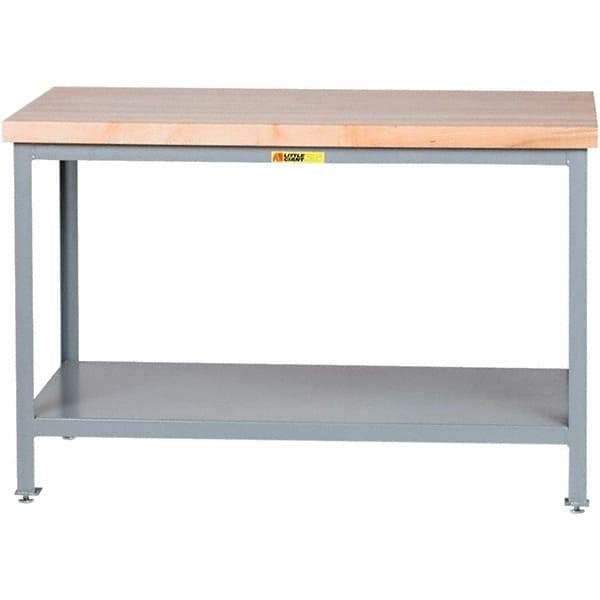 Little Giant - 36 Wide x 24" Deep x 35" High, Steel Butcher Block Top - Adjustable Height Legs - Benchmark Tooling