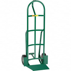 Little Giant - 800 Lb Capacity 49" OAH Hand Truck - Loop Handle, Steel, Rubber Wheels - Benchmark Tooling