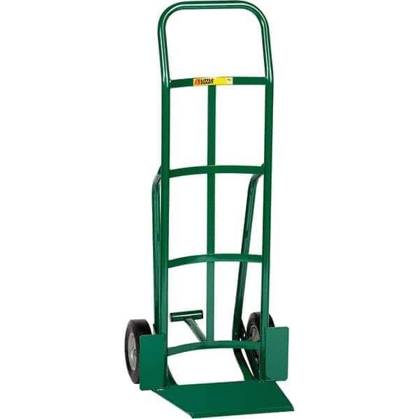 Little Giant - 800 Lb Capacity 47" OAH Hand Truck - Continuous Handle, Steel, Rubber Wheels - Benchmark Tooling