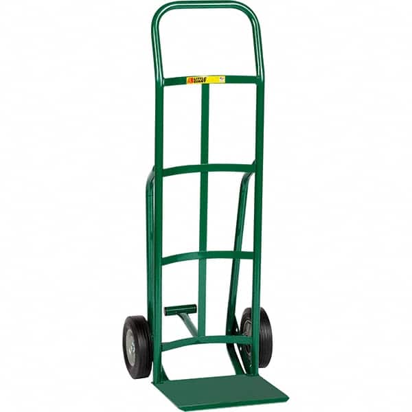 Little Giant - 800 Lb Capacity 47" OAH Hand Truck - Continuous Handle, Steel, Rubber Wheels - Benchmark Tooling