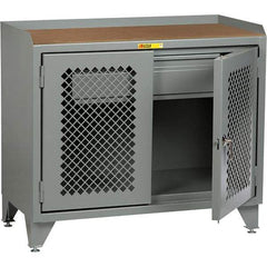 Little Giant - 2,000 Lb Capacity, 1 Drawer Mobile Cabinet Bench - 24" Wide x 43" High - Benchmark Tooling