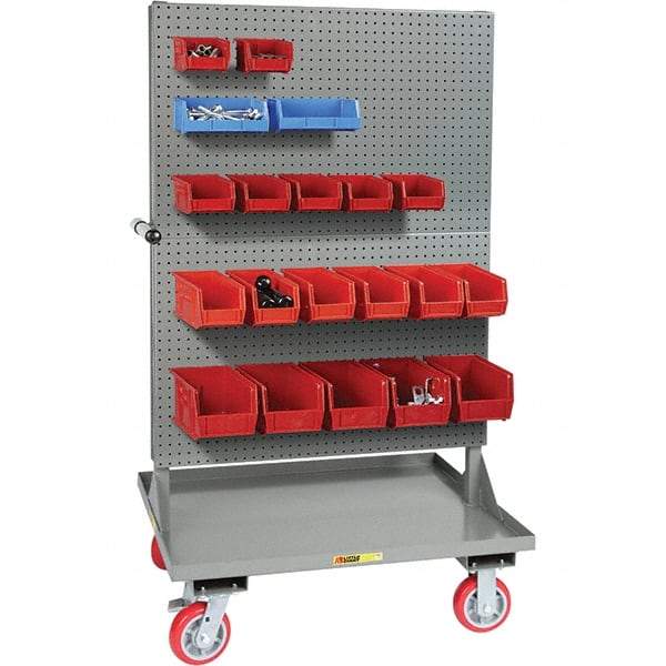 Little Giant - 30" Wide x 36" Long x 64" High Cart - Steel, Polyurethane Casters - Benchmark Tooling