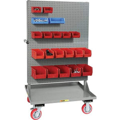 Little Giant - 30" Wide x 36" Long x 64" High Cart - Steel, Polyurethane Casters - Benchmark Tooling