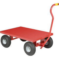 Little Giant - 1,200 Lb Capacity, 24" Wide x 36" Long x 13" High Cart - Steel, Pneumatic Casters - Benchmark Tooling