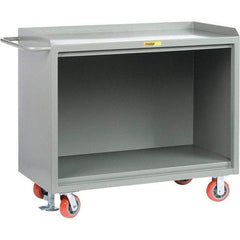 Little Giant - 3,600 Lb Capacity Mobile Service Bench - 41" Wide x 24" Deep x 43" High, Steel, Gray - Benchmark Tooling