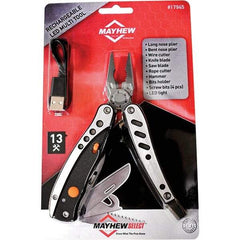 Mayhew - 13 Piece, Multi-Tool Set with 13 Functions - 6" OAL, 4" Closed Length - Benchmark Tooling