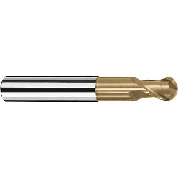 Fraisa - 1/2" Diam, 1/2" LOC, 2 Flute Solid Carbide Ball End Mill - Benchmark Tooling