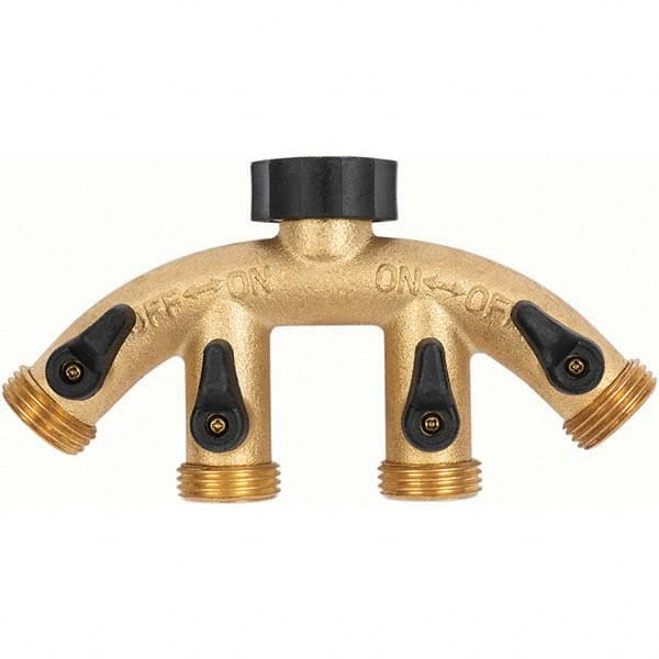 Gilmour - Garden Hose Fittings & Repair Kits Type: Shut-Off Valve Connector Type: Male; Female - Benchmark Tooling