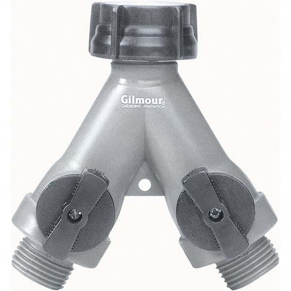 Gilmour - Garden Hose Fittings & Repair Kits Type: Shut-Off Valve Connector Type: Male; Female - Benchmark Tooling