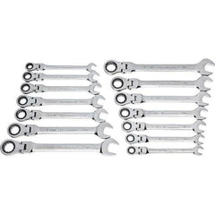 GearWrench - Wrench Sets Tool Type: Combination Wrench System of Measurement: Inch/Metric - Benchmark Tooling