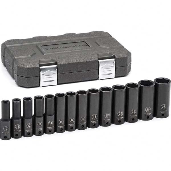 GEARWRENCH - Socket Sets Measurement Type: Metric Drive Size: 1/2 - Benchmark Tooling